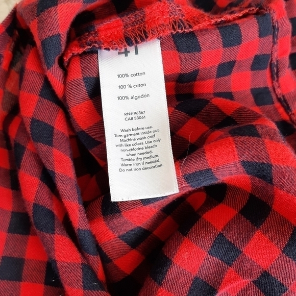 𝅺OSHKOSH plaid blouse size 4T - Picture 6 of 6